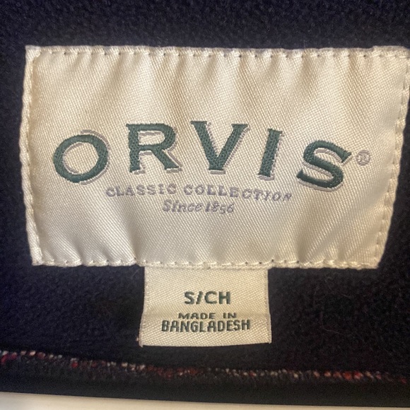 Orvis button down thick flannel size small - Picture 2 of 6